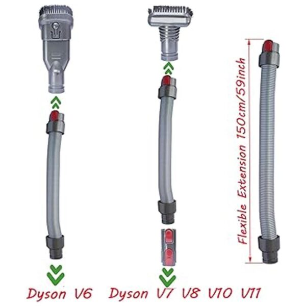 Manguera de extensión flexible y accesorios de