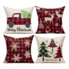 Christmas Throw Pillow Covers 18x18 Set of 4 Outdoor_1