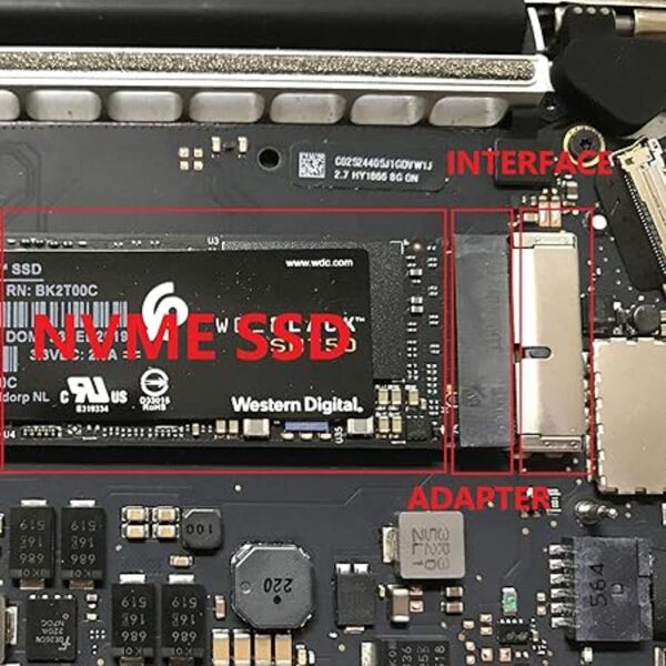 M.2 NVME MacBook SSD Convertir adaptador para MacBook Air_3