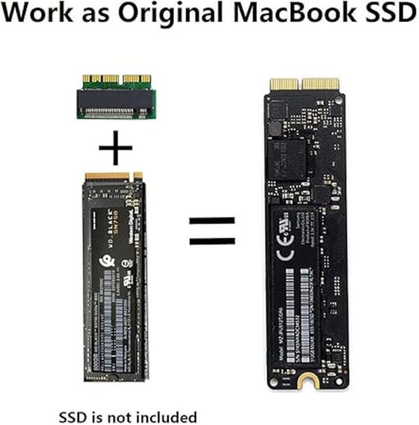 M.2 NVME MacBook SSD Convertir adaptador para MacBook Air_2