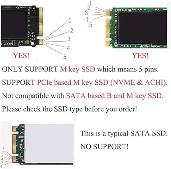 M.2 NVME MacBook SSD Convertir adaptador para MacBook Air_4