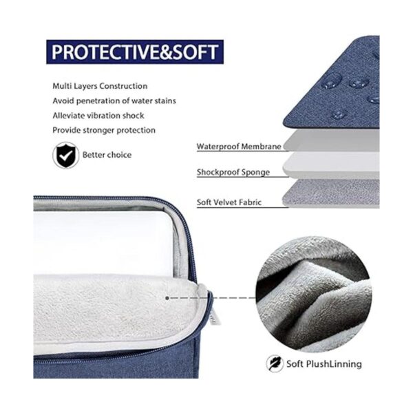 V Voova Funda para laptop 17 de 17.3 pulgadas con correa_3