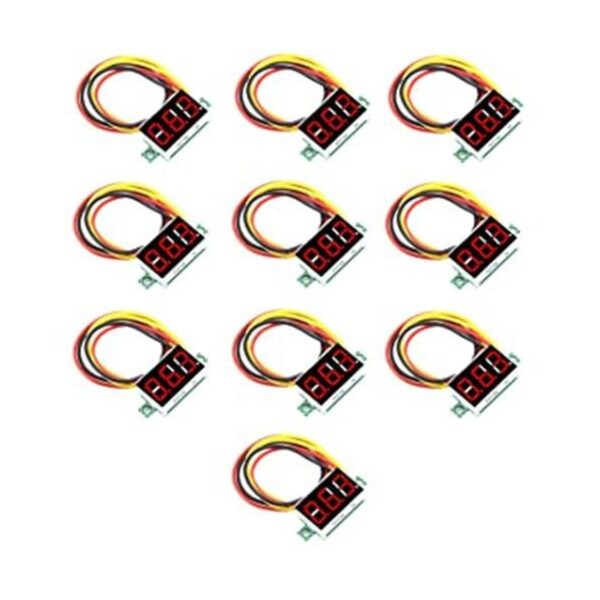 V TELESKY 8 piezas de pantalla LED de voltaje de 12 V CC_1