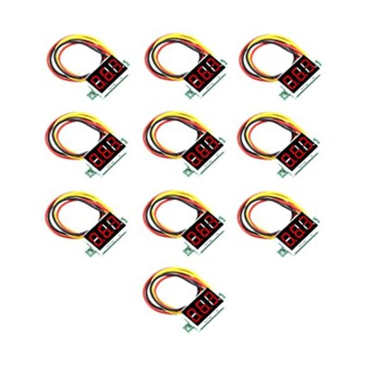 V TELESKY 8 piezas de pantalla LED de voltaje de 12 V CC
