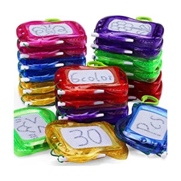 Paquete de 30 mini tablero magnético de dibujo para niños_1