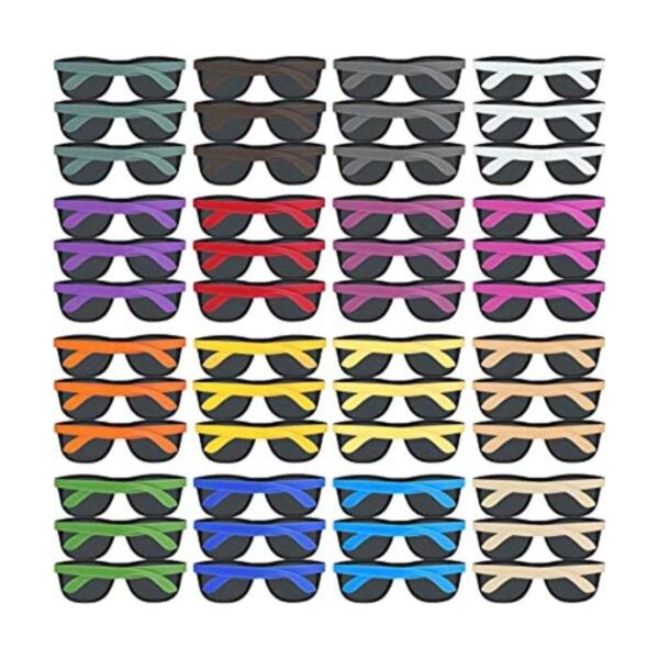 Paquete de 48 lentes de sol de fiesta de neón de 16_1