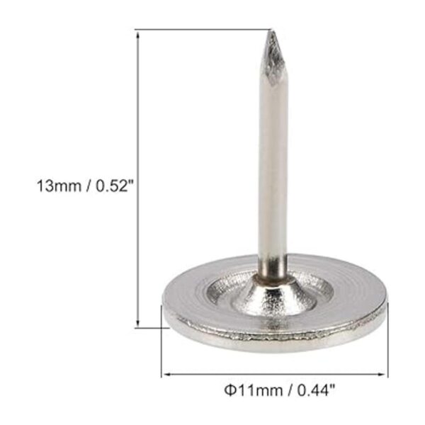 Uñas de tapicería uxcell de 0.433 in x 0.512 in cabeza_3