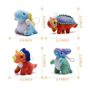 Juego de peluche de dinosaurio paquete de 16 mini_6