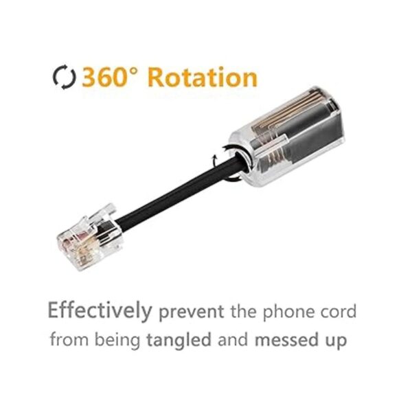 Uvital Cable para teléfono 10 unidades color negro_2