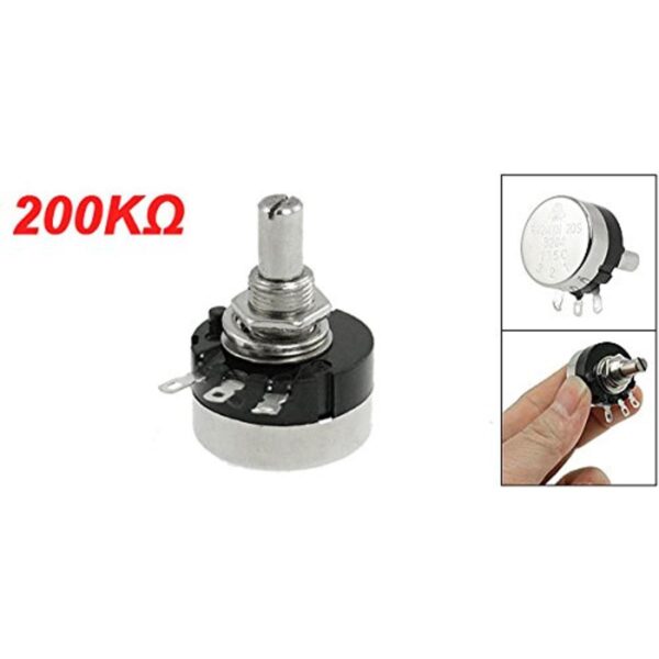 Uxcell a11121400ux0235 200 K Ohm 2 W Variable eléctrica_2