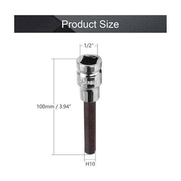 Utoolmart 12 pulgada x H10 0.394 in puntas de acero_2
