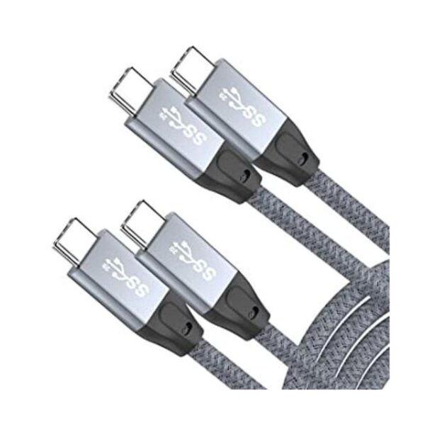 Cable USB C a USB C de 100 W 1.5 pies paquete de 2_1