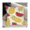 Ussap Decoración de verano de acuarela y piña sandía