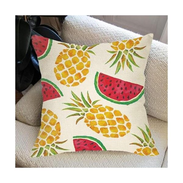 Ussap Decoración de verano de acuarela y piña sandía