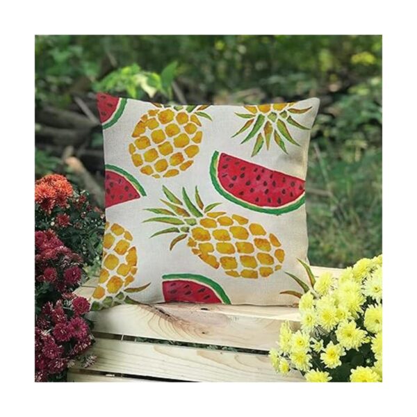 Ussap Decoración de verano de acuarela y piña sandía