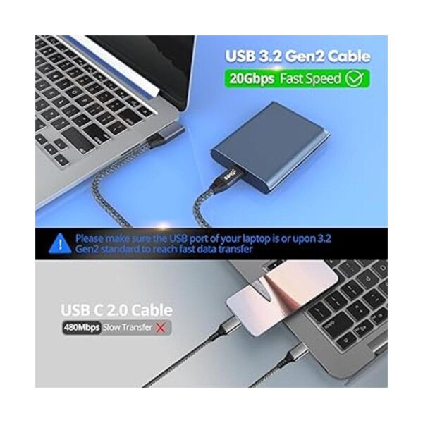 Cable USB C a USB C de 100 W de 3.3 pies USB 3.2 Gen2x2_4