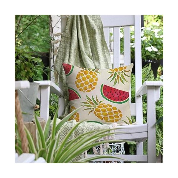 Ussap Decoración de verano de acuarela y piña sandía