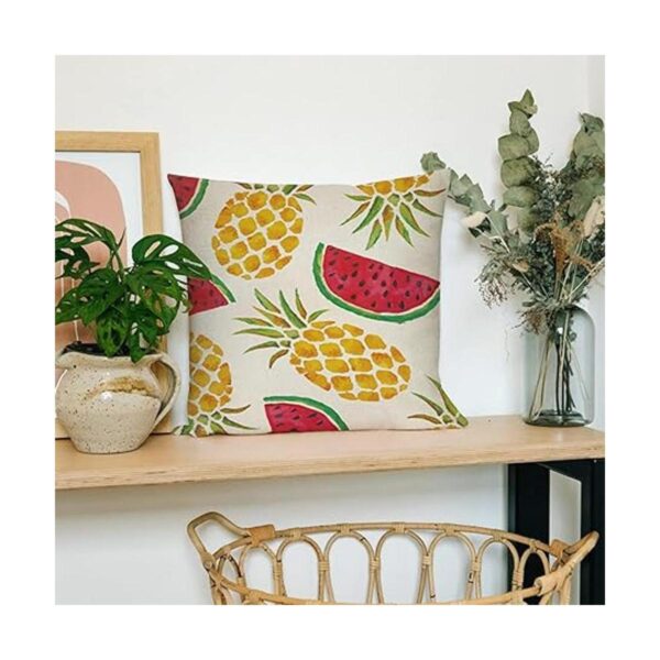 Ussap Decoración de verano de acuarela y piña sandía