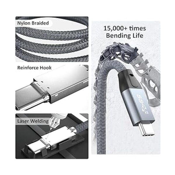 Cable USB C a USB C de 100 W 10 pies paquete de 2 USB_4