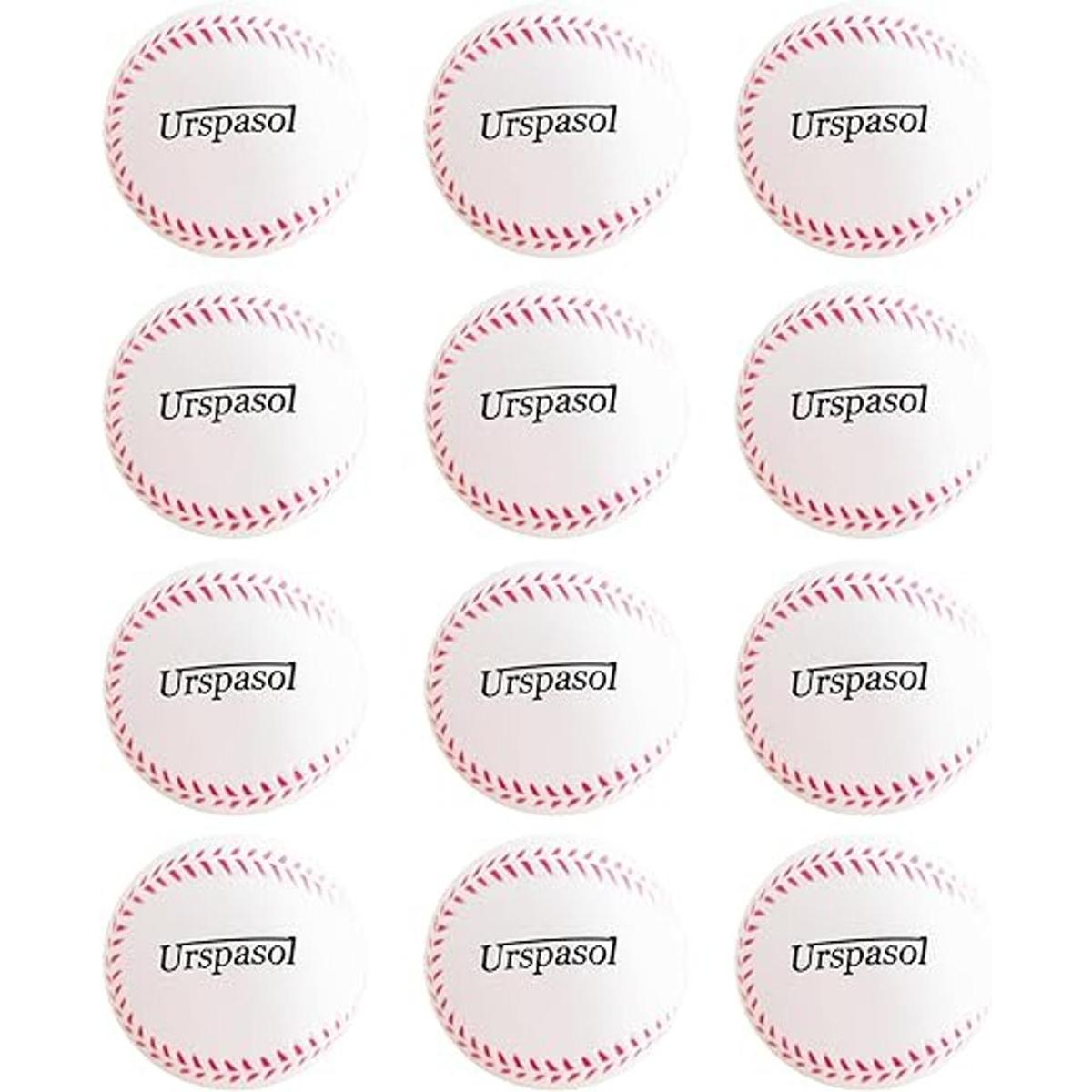 Urspasol Pelotas de béisbol de espuma suave 9 pulgadas
