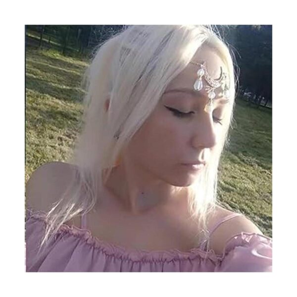 Ursumy Diadema de cristal blanco para novia accesorio_5