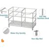 Urbanstrive Soporte para cepillo de dientes de baño de