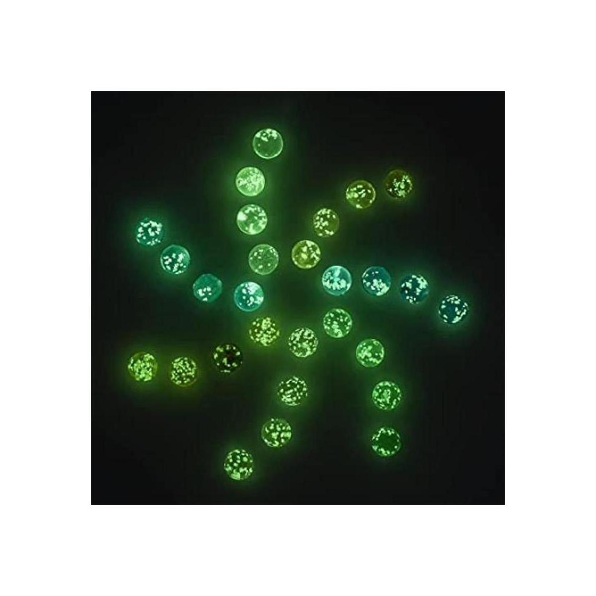 Mármoles de cristal para niños que brillan en la