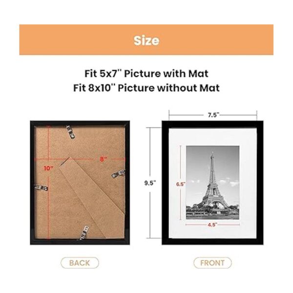Upsimples juego de 10 marcos para fotos para pared o mesa_5