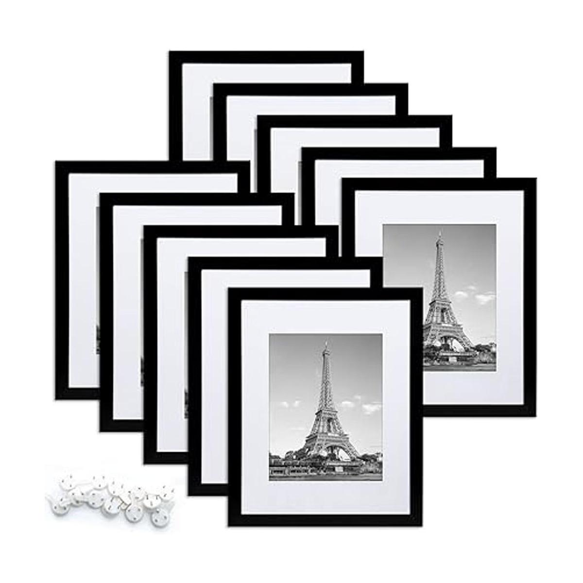 Upsimples juego de 10 marcos para fotos para pared o mesa