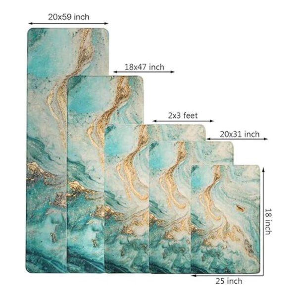 Uphome Alfombra de baño extra larga de terciopelo de