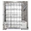 Uphome Cortina de ducha bohemia de 72 x 72 pulgadas tela