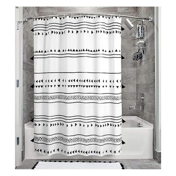 Uphome Cortina de ducha bohemia de 72 x 72 pulgadas tela