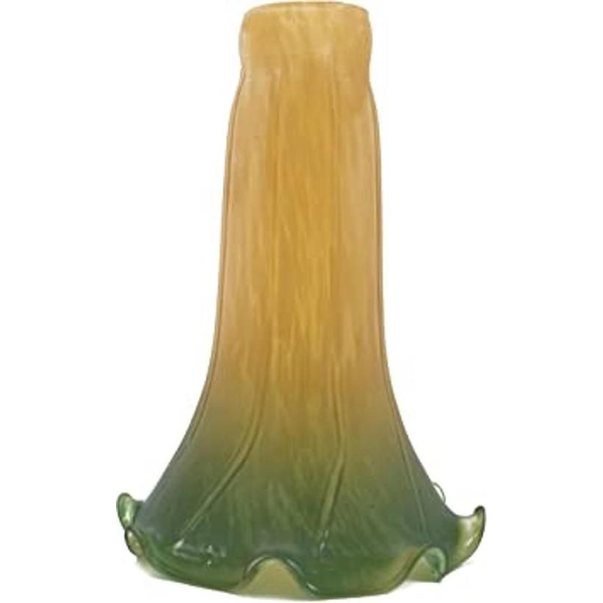 Upgradelights mbar con pantalla decorativa de cristal de
