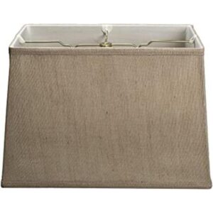 Lámpara rectangular de lino color yute 14 pulgadas por_1