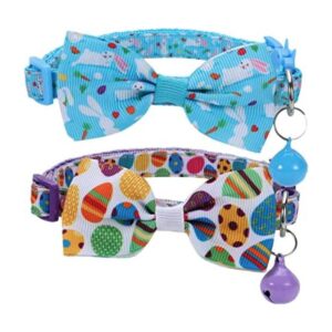 Collar de corbata de gato de Pascua ajustable con