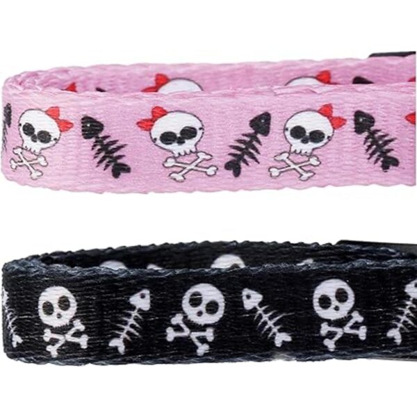 BoomBone Collar para gato diseño de calavera con