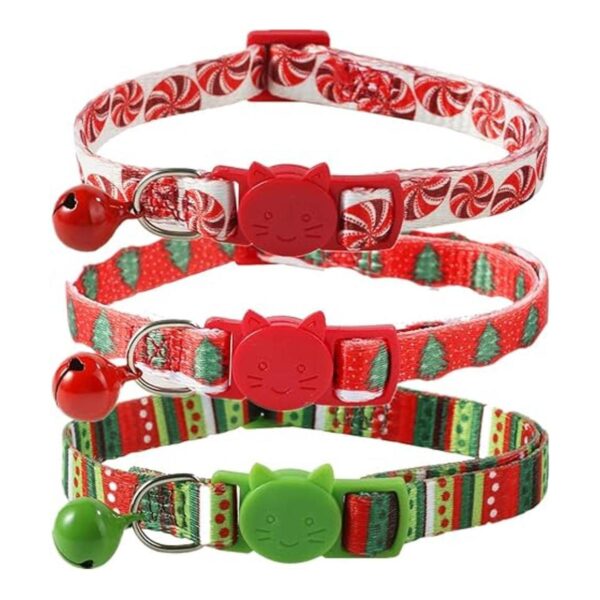 BoomBone Collar de gato con campana para NavidadCollares_1