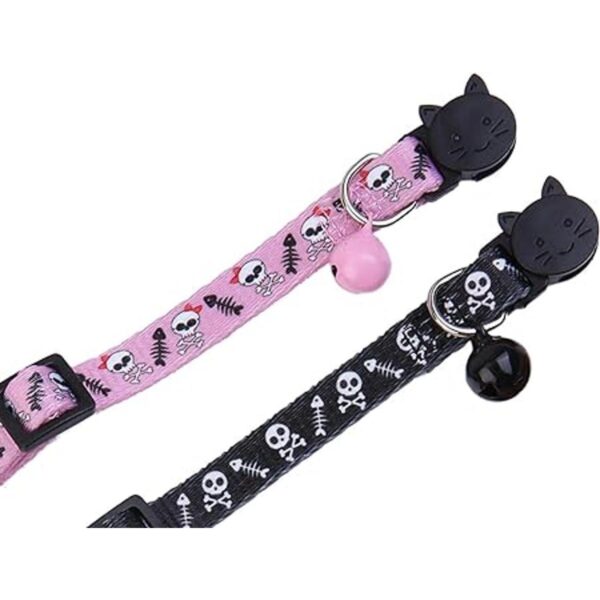 BoomBone Collar para gato diseño de calavera con