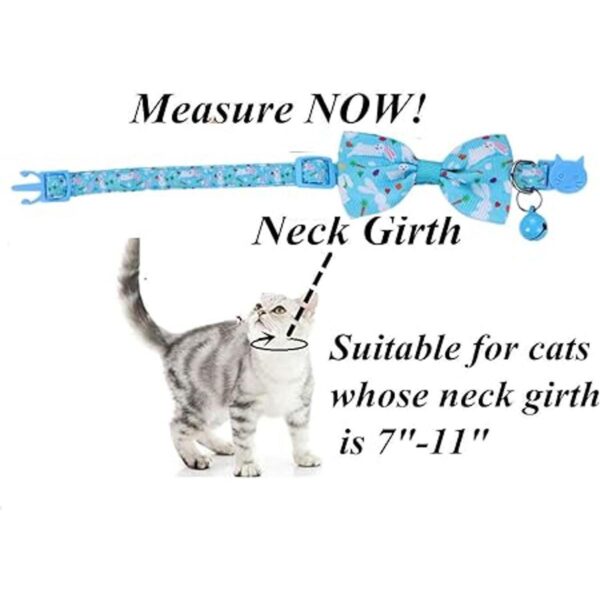 Collar de corbata de gato de Pascua ajustable con