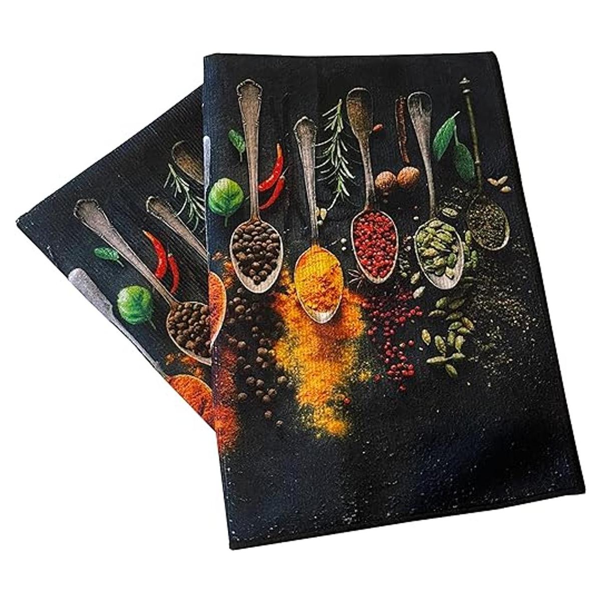 UpNUpCo Juego de toallas de cocina de microfibra toallas