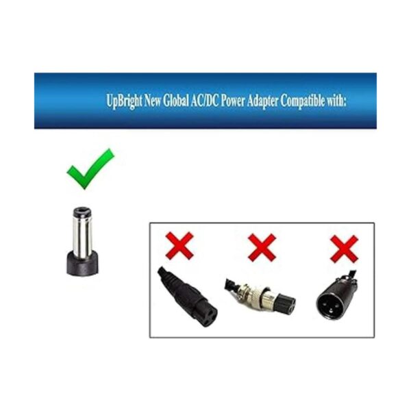 UpBright Adaptador de 12 V ACDC compatible con Pulse_3
