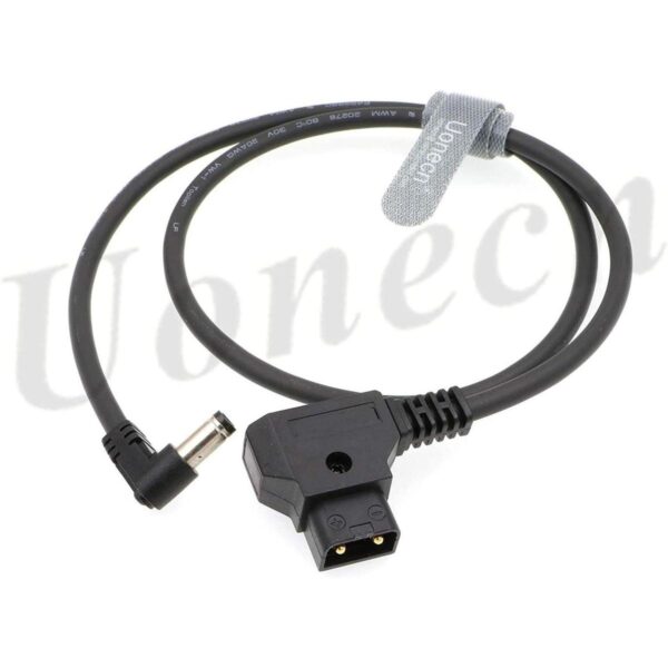 Dtap Cable de alimentación CC en ángulo recto de 12 V y_1