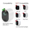 Uogw Paquete de 3 paneles solares para Arlo Pro 3 Arlo