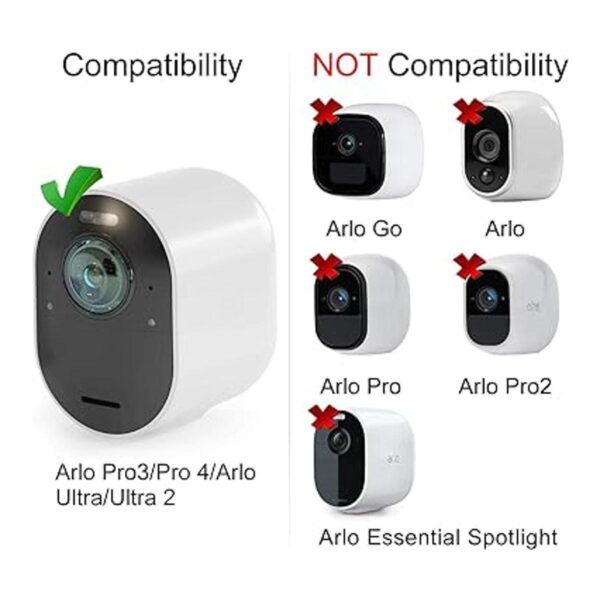 Uogw Paquete de 3 paneles solares para Arlo Pro 3 Arlo