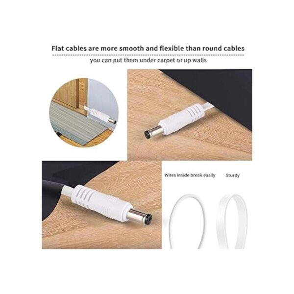 Paquete de 2 cables de extensión de alimentación CC de