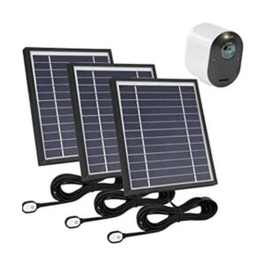Uogw Paquete de 3 paneles solares para Arlo Pro 3 Arlo