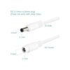 Paquete de 2 cables de extensión de alimentación CC de
