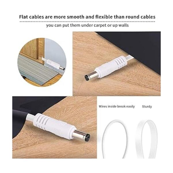 Paquete de 3 cables de extensión de alimentación CC de 25