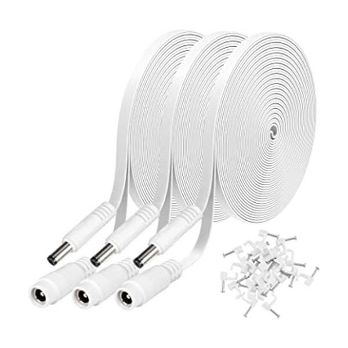 Paquete de 3 cables de extensión de alimentación CC de 25