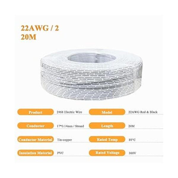 Cable eléctrico de conexión de calibre 222 de 2 pines de_2